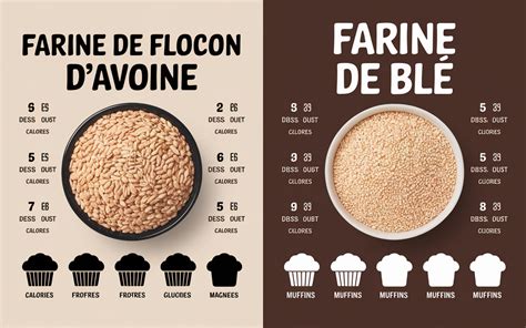 Tableau comparatif nutritionnel farine de coco vs farine de blé