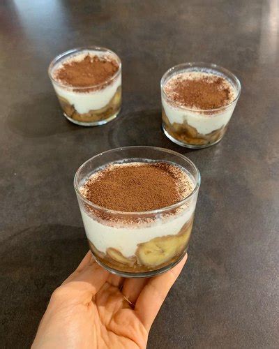 Verrines de tiramisu aux bananes