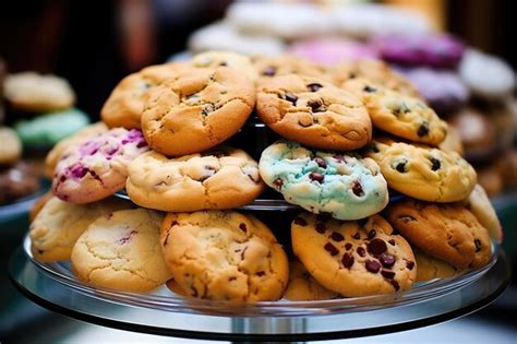 Une variété de biscuits fraîchement sortis du four