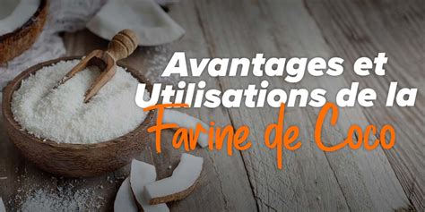 Un diagramme simple montrant les avantages de la farine de coco : sans gluten, riche en fibres, faible en glucides.