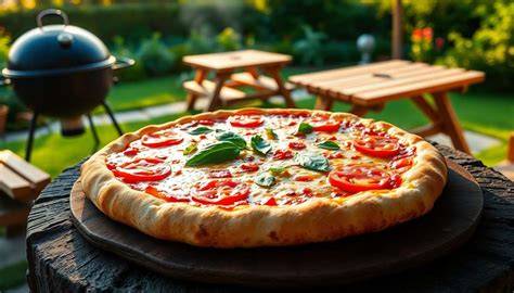 pizza cuisson pierre a pizza barbecue