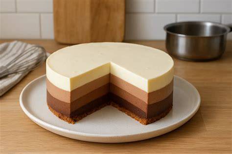 Gâteau trois chocolats étapevisuelle