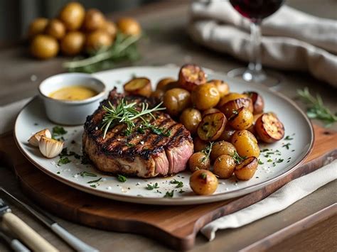 Plat de Gumbisch servi avec différentes viandes et pommes de terre