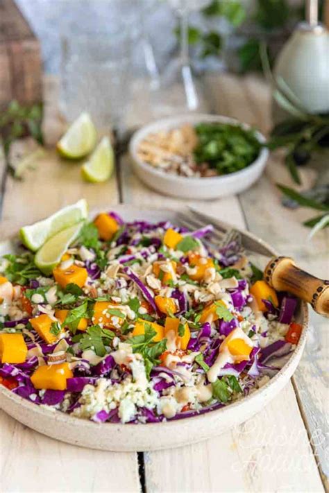 Salade thaï colorée au chou