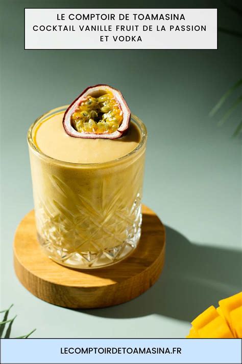 Cocktail à la vanille garni