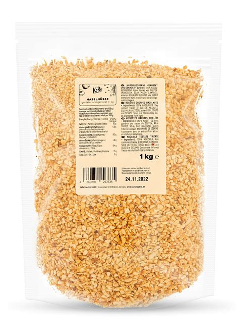 Noisettes torréfiées concassées