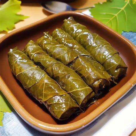 feuilles de fenouil farcies illustration