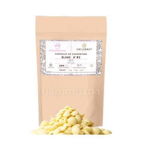 Chocolat blanc de couverture de qualité