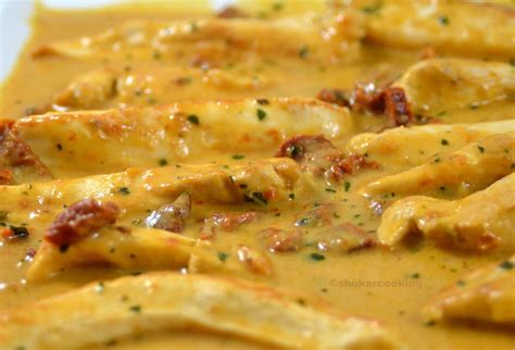 aiguillettes de poulet sauce crémeuse