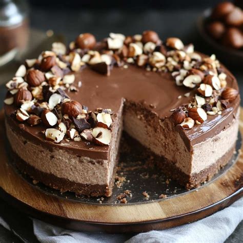 Cheesecake Nutella sans cuisson - base biscuitée