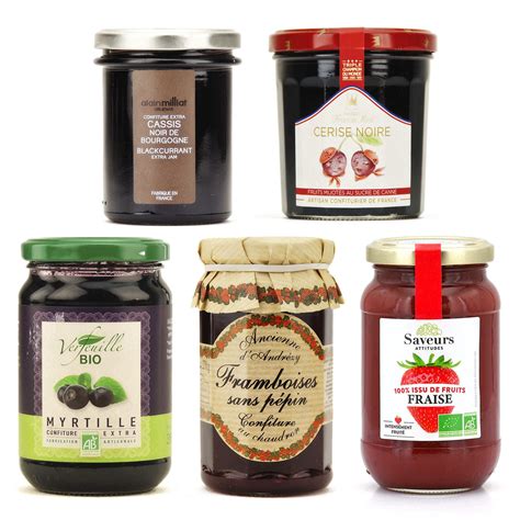 Assortiment de confitures bretonnes