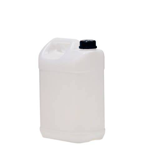 Schéma d’un bidon PE-HD alimentaire transparent 5-10-20 litres avec bouchon et poignée