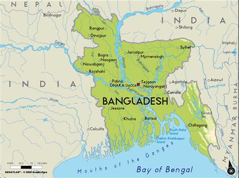 Carte du Bangladesh et de la France