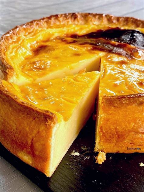 Flan pâtissier avec crème anglaise