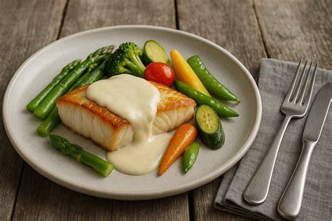 carte illustrant accords sauce beurre blanc avec poissons