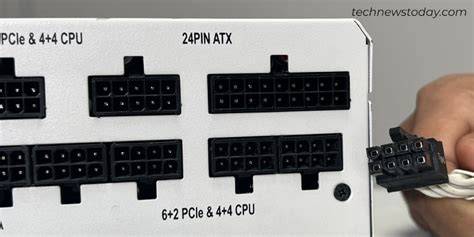 Schéma: Répartition des connecteurs PCIe et flux d'alimentation dans un PC avec RX 6900 XT