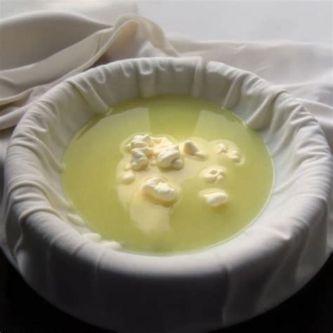 Lactosérum (petit-lait) dans un récipient