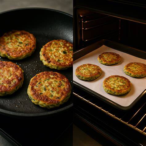 Schéma de cuisson des galettes: poêle et four