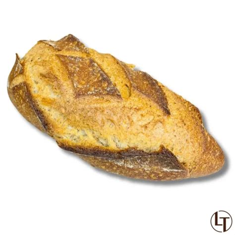 Pain de campagne artisanal tranché, révélant sa mie