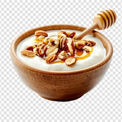 Bol avec des noix et du miel