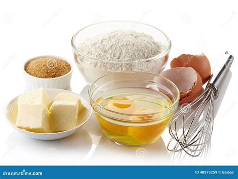 Ingrédients pour le gâteau biscuit