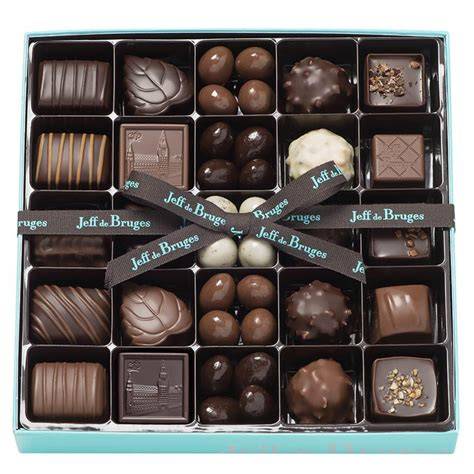 carte des types de chocolats Jeff de Bruges