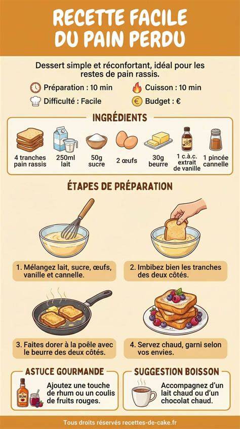 infographie: pain perdu bases