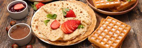 gaufres et pancakes garnitures