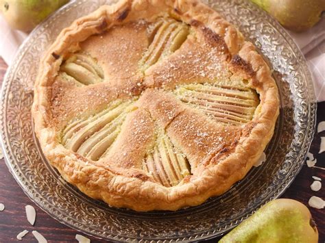 infographie etapes tarte poire frangipane