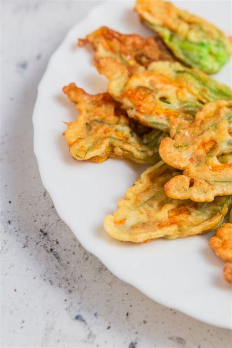 beignets fleurs courgette frais