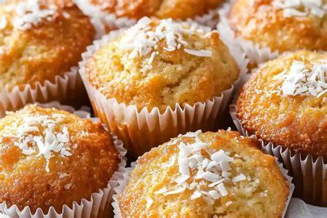 images de muffins coco sans œufs