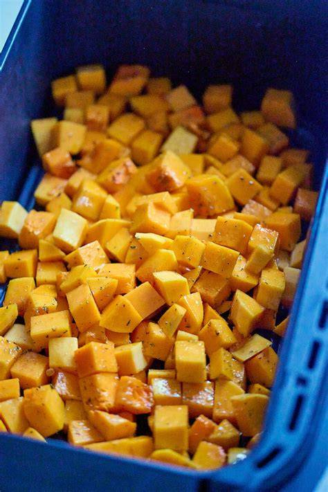 Schéma: répartition uniforme des dés de butternut et du crumble
