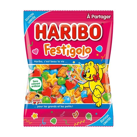 Composition typique d'un bonbon gélifié Haribo