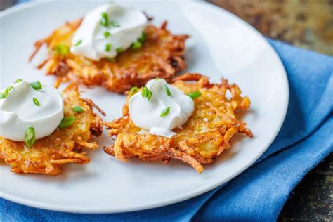 Latkes de pommes de terre dorés