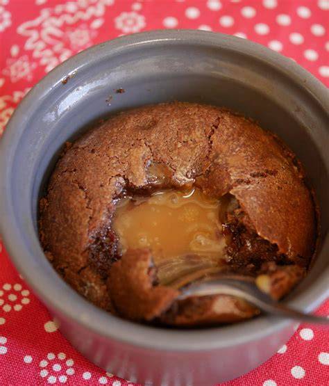 coulant chocolat caramel coulis