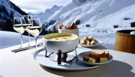 fondue savoyarde montagne vue