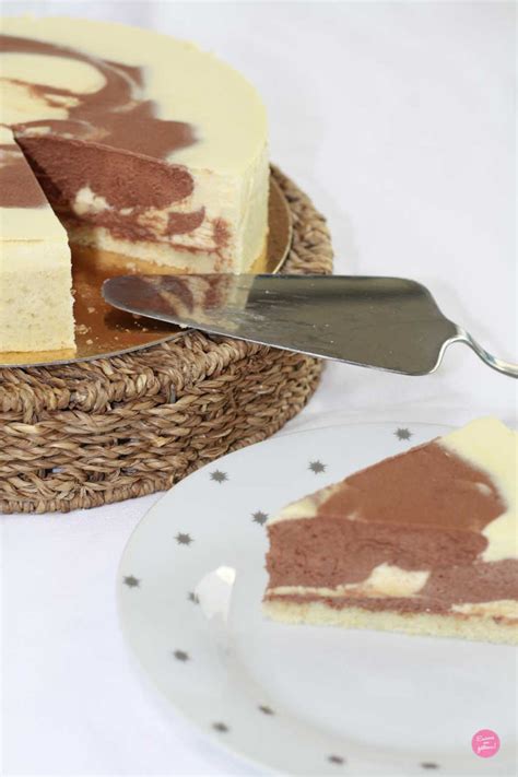 Bavarois vanille chocolat marbré