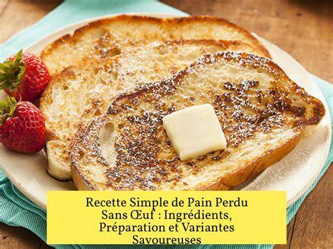 Infographie: schéma des étapes pain perdu et œuf poché