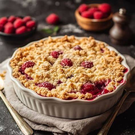 diagramme croquant crumble pomme framboise