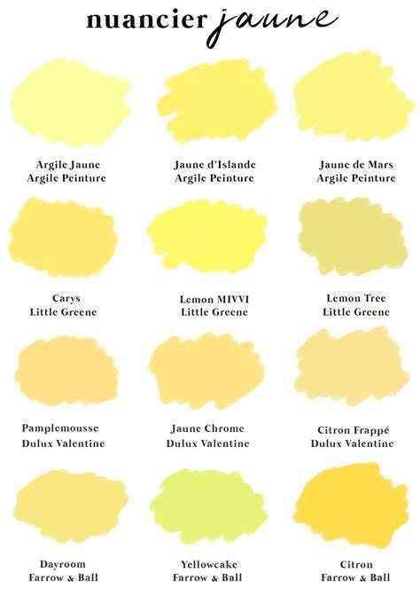 Illustration d'accords couleurs jaune pastel