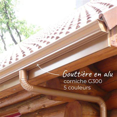 illustration génoise et gouttières en façade