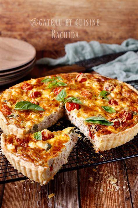 quiche thon crevettes image infographique