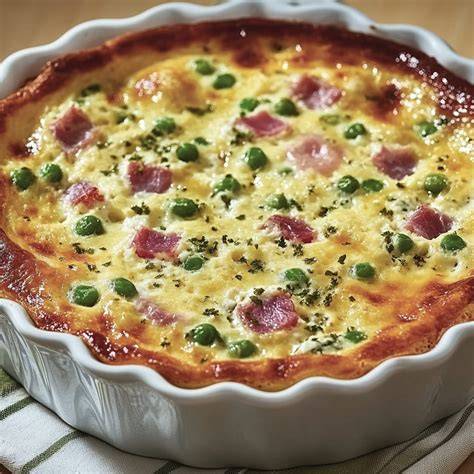 clafoutis jambon petits pois boursin