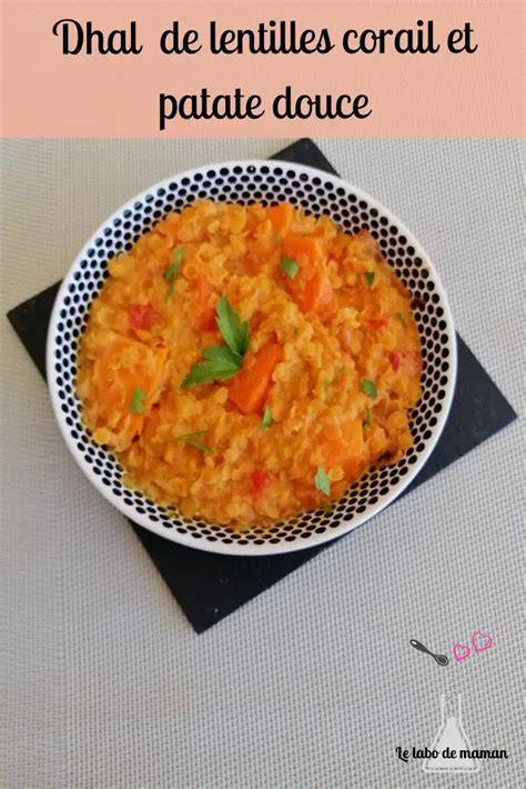 illustration dhal lentilles corail patates douces