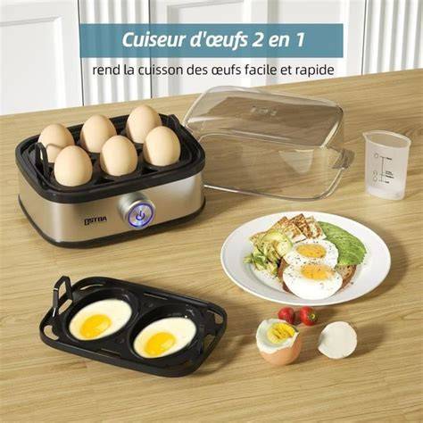 image infographic cuiseur œufs comparaison