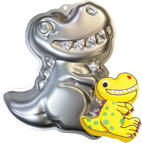 Schéma d'un moule à gâteau en forme de dinosaure