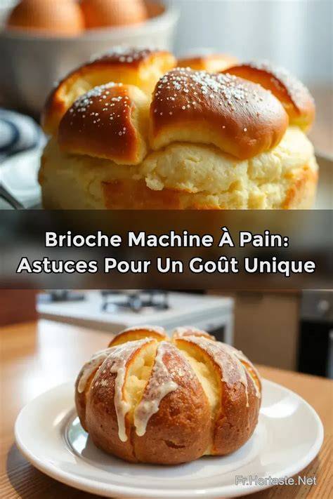Infographie: étapes clés pour réussir une brioche à la machine à pain (poudre de levure, pétrissage, levée, cuisson)