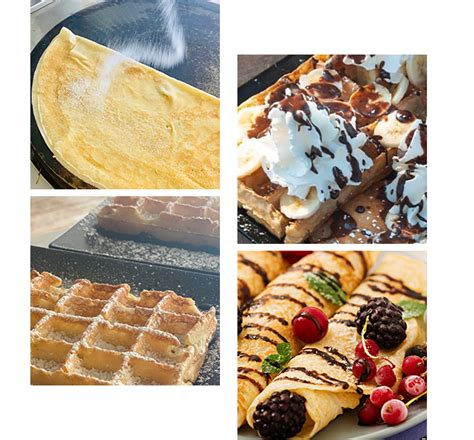 assortiment de gaufres et glaces chez Creams Factory