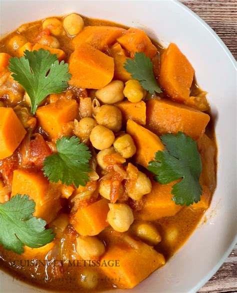 Patate douce et pois chiches
