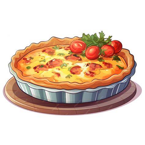 illustration quiche mascarpone garniture croquante